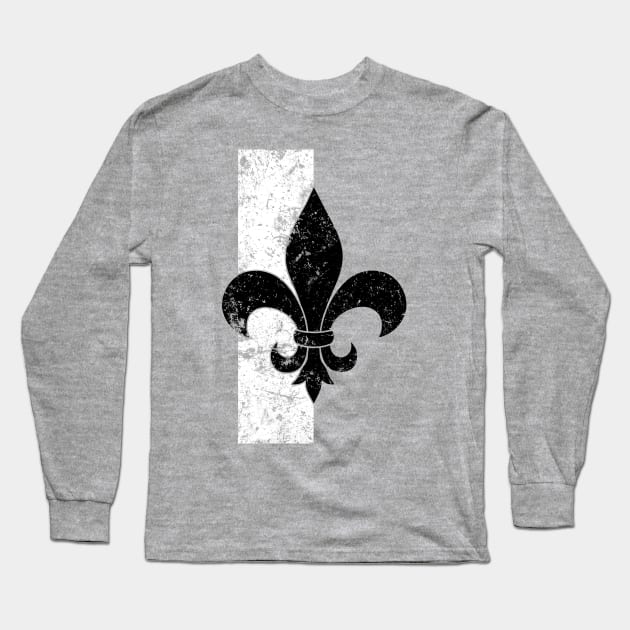 Fleur de lis Sacred Rose Long Sleeve T-Shirt by SimonBreeze